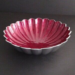 Julia Knight Peony 12" Round Deep Bowl Pomegranate
